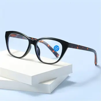 Moda de estampa de Leopardo Cuidados com a Visão PC Armação de Óculos Computador Óculos Óculos Anti-UV Azul Raios Óculos 2