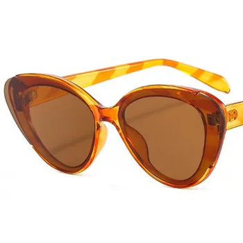 Moda Óculos de sol Unissex, Olho de Gato de Óculos de Sol Retro Adumbral Anti-UV Óculos Pequena Armação de Óculos Simplity Ornamentais