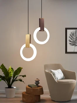 Moderna, Pingente Luzes LED 10W Nórdicos Interior de Cabeceira Lâmpada Barra de Iluminação do Anel de Armazenamento de Casa, Quarto de Teto Lustre para Sala de Jantar