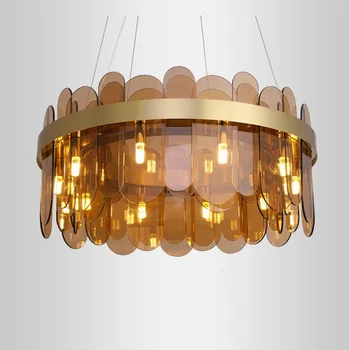 Moderno e luxuoso lustre de cristal designer criativo lâmpada de arte, sala de estar, sala de jantar LED luzes decorativas