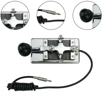 Morse Chave Conjunto de Chave 145x67x63mm 1PC CW Key K4 Manual de Morse Chave de Morse Prática Telégrafo Oficina de Fábrica