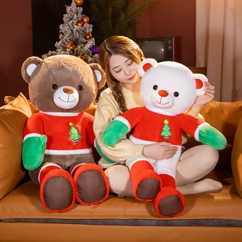 Natal Urso De Pelúcia Brinquedos De Pelúcia Brinquedo Bonecas De Pano, Bonecas Festa De Casamento Decoração De Aniversário, Presente De Natal