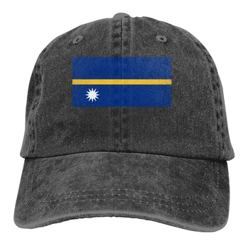 Nauru bandeira chapéu de Cowboy