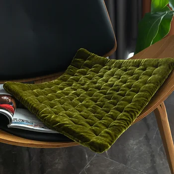 Nordic almofada de veludo, família espessamento almofada, simples tatami almofada cadeira de jantar a cadeira do escritório, outono e inverno almofada de quadril