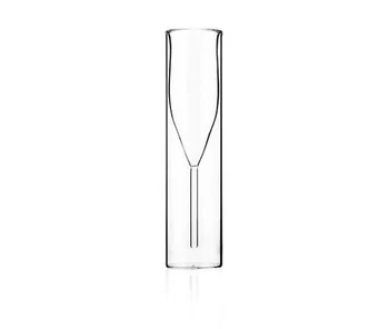 Novo Creative1pcs Champagne Vidro De Parede Dupla Óculos De Flautas Cálice Bolha De Vinho Tulip Festa De Casamento Copa 2