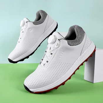 Novo De Alta Qualidade Sapatos De Golfe Homens Mulheres Tamanho Plus 46 47 Golf Usa Sapatos Confortáveis Anti Derrapante Atlético Tênis 5