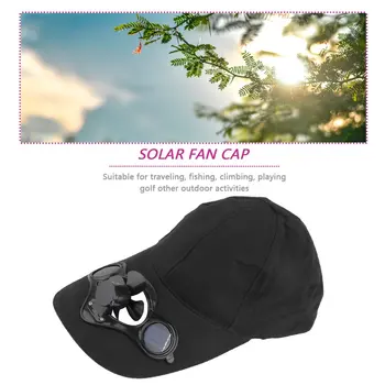 O legal do pára-sol chapéu para esportes ao ar livre no verão é equipado com refrigeração solar ventilador para circulação de poupança de energia