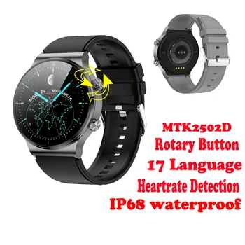 O mais novo de Detecção da frequência Cardíaca Girar o Botão Personalizado de Discagem de Chamada Bluetooth Smart Watch Carregamento sem Fio IP68 Impermeável M2 Smartwatch 0