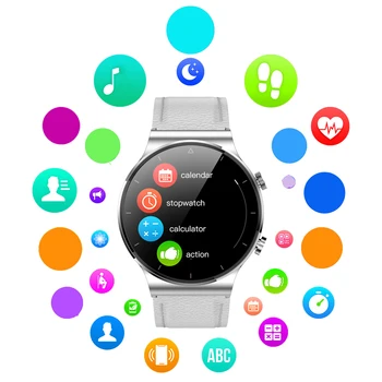 O mais novo de Detecção da frequência Cardíaca Girar o Botão Personalizado de Discagem de Chamada Bluetooth Smart Watch Carregamento sem Fio IP68 Impermeável M2 Smartwatch 1