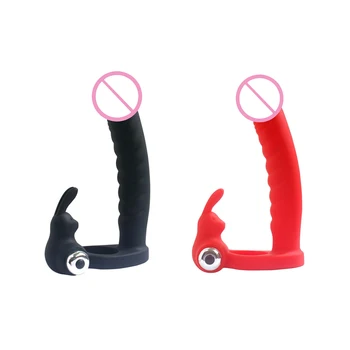 OLO Vibrador Brinquedos Sexuais Para a Mulher Cinta No Vibrador Anal Plug anal para Dupla Penetração Massageador de Próstata Feminina Masturbador Casais 5