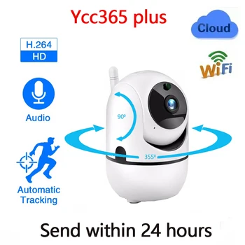 Original ycc365 1080P Nuvem HD da Câmera do IP de WiFi do Auto de Câmera de monitoramento do Monitor do Bebê de Visão Noturna de Segurança de Casa de Câmera de Vigilância