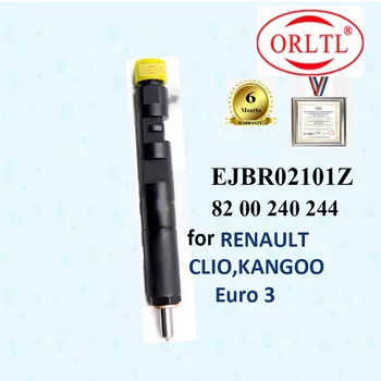 ORLTL Common Rail Injector EJBR02101Z (8200240244) Combustível Diesel Inyector R02101Z (82 00 240 244) 2101Z Para RENAULT CLIO,KANGOO