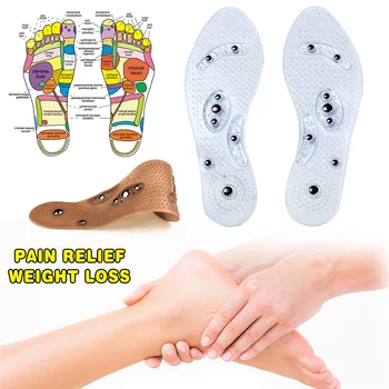 Ortopédicos de Silicone Massagem Palmilhas para Sapatos Homens Mulheres Emagrecimento Respirável Tênis Almofada de Cuidados com os Pés Esporte Insoes 2