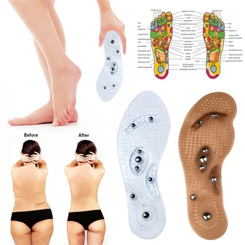 Ortopédicos de Silicone Massagem Palmilhas para Sapatos Homens Mulheres Emagrecimento Respirável Tênis Almofada de Cuidados com os Pés Esporte Insoes 3