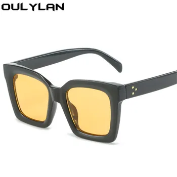 Oulylan Moda Praça Óculos de sol para Mulheres de 2022, a Marca de Luxo Designer de Óculos de Sol Oversized Homens Clássicos Gradiente de Óculos UV400 1