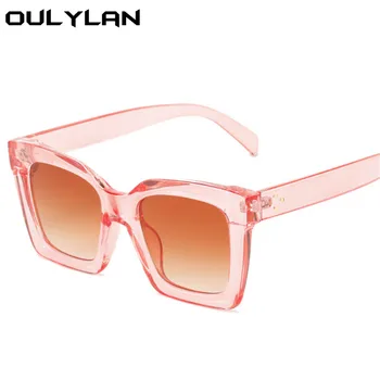 Oulylan Moda Praça Óculos de sol para Mulheres de 2022, a Marca de Luxo Designer de Óculos de Sol Oversized Homens Clássicos Gradiente de Óculos UV400 3