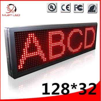 P10 1280X320mm Vermelho Semi-exterior LED Sinal de exibição 1