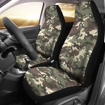 Padrão de camuflagem Assento de Carro Cobre,Pack de 2 Universal Assento Dianteiro, Tampa de Proteção