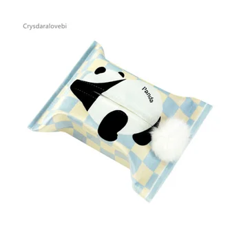 Papel De Manga Tecido Caixa De Tecido De Decoração Panda Rongbao Tecido Da Cobertura De Escritório Home Sala Carro 4