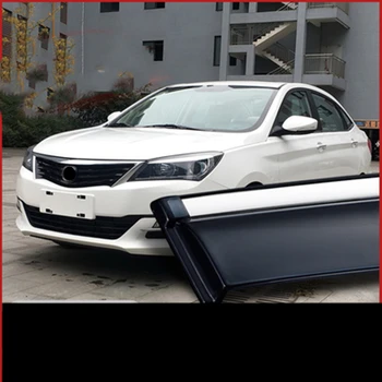 Para Changan v7 Visor Porta do Lado da janela Deflector de Sombra, Sol, Chuva Escudo de Prata Viagens 4pcs de aço Inoxidável acessórios do carro