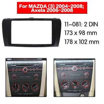 Para Mazda 3/ Axela 2006 2007 2008 Quadro Plástico Do Hardware 2 Din Car Stereo Unidade De Cabeça De Rádio Fáscia Quadro De Acessórios Para Instalação