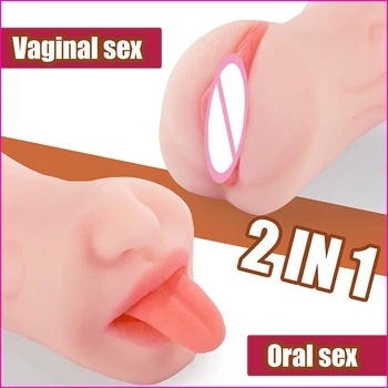 Para os Homens Masturbador Masculino da Copa em 3D Realista Anal Oral, Vagina, Boca Erotics Ânus de Silicone Adulto 18Masturbator Vagina Buceta Bolso 2