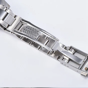Parnis 40mm Mostrador Preto, Automático, Mecânico Homens Relógios de Vidro Safira Relógio de Aço Inoxidável Para Homens reloj hombre 4