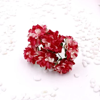 Pequeno Cravo Artificial Buquê Daisy Papel De Simulação De Flores De Noiva Vintage Campo Decoração Do Casamento