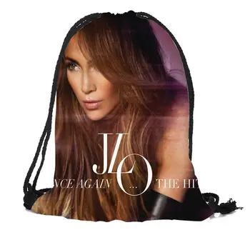 Personalizado Mochilas Jennifer Lopez Padrão de Impressão de Drawstring Sacos de Viagem Mochila Mulheres diário Casual Menina da mochila