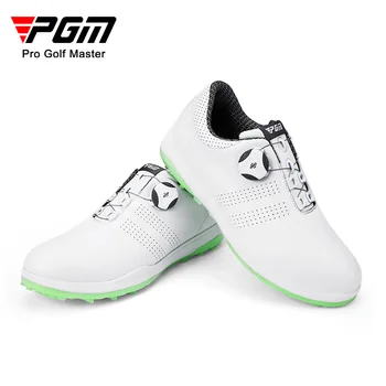 PGM Sapatos de Golfe de Mulheres Calçados Impermeáveis de Giro Cordões de Sapatos de Golfe Anti-Derrapante Sapato Pico de Tênis 3