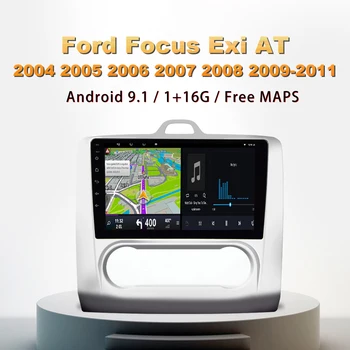 Podofo Android 9.1 Rádio do Carro Para ford focus 2 Mk2 2004-2011 2 Din de 9 Polegadas 2,5 D Tela HD wi-FI GPS Bluetooth Car Multimedia Player 3