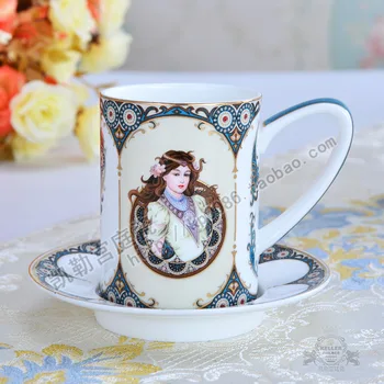Porcelana europeia xícara de café tribunal inglês estilo chá da tarde, chá preto de cerâmica, copos e taças copos de café