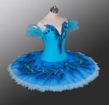 Profissional De Alta Qualidade 12 Camadas De Hotéis Baratos Clássica Meninas Pássaro Azul Ballet Tutu Fantasias