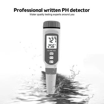 Profissional Medidor de PH de Caneta Tipo de PH de Água de Qualidade Testador Acidímetro para o Aquário Aater PH Acidez Medida Medidor de ATC Função PH818 0