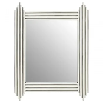 Projetado novo Cilíndrica Tiras de Prata Espelhos 2022 Nova Aço Inoxidável Espelhos de Decoração de Parede de Sala de estar para a venda por Atacado