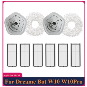 Promoção!10Pcs Mop Pano de Filtro HEPA Para Dreame de eficácia W10/W10 Pro Robô Aspirador de pó Acessórios de Reposição da Limpeza da casa