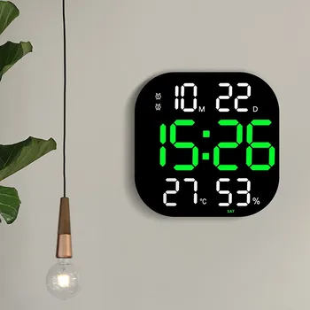 Relógio de parede Grande Controle Remoto, Relógios de Parede LED Digital Eletrônica Sala de Ginástica Temporizador de Escritório Decorativos Tela Grande Praça
