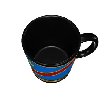República democrática Do Congo Bandeira Casual Gráfico Copos Canecas de Impressão Canecas R300 Engraçado Vintage copos de chá 4