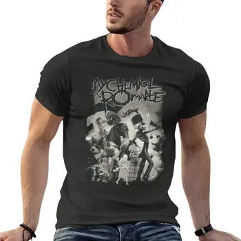 Retro Do My Chemical Romance Esqueleto Banda Oversize Camiseta De Marca Homens Roupas De Manga Curta Streetwear Plus Size Top Tee