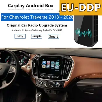 Rádio Carplay atualização do Android Automática de Áudio Para Chevrolet Traverse 2018 - 2020 Apple sem Fio Caixa de Car Multimedia Player Link de Espelho