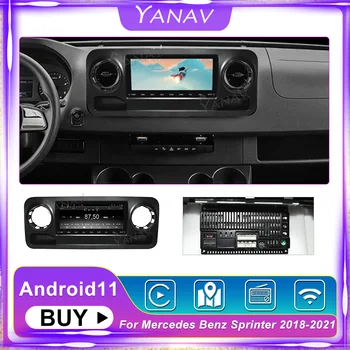 Rádio do carro Para a Mercedes Benz Sprinter 2018-2021 Auto Radio128 GB Android 11 de Navegação GPS Car Multimedia Player 4G Estéreo SIM 0