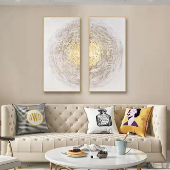 Sala de estar Combinação Pintura Abstrata Moderna da Luz de Luxo Simples, Sala de estar, Varanda Estudar a Arte Pura pintados à Mão Pintura a Óleo