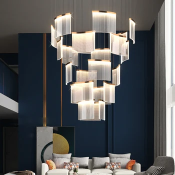 Sala de estar Lustre Luz de Luxo Moderno Estilo Criativo Lâmpada de Teto para Cair Quarto, Cozinha, Escada de Suspensão Luminárias
