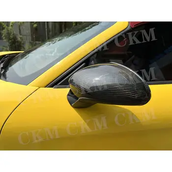 Seco De Fibra De Carbono, Peças Porta Do Lado Do Espelho Retrovisor Cap Guarnição Shell De Cobre Para A Porsche 718 982 2016 - 2021 Estilo Carro 5