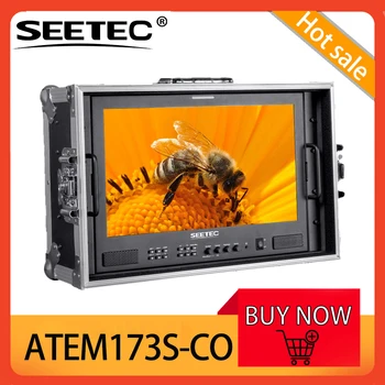 SEETEC ATEM173S-CO-Diretor do Monitor de 17.3 Polegadas Full HD 1920x1080 3G-SDI e HDMI de transporte Portátil Multi-câmera Broadcast Monitor