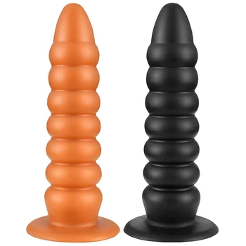 Silicone líquido Enorme Plug Anal Dildos Macio Dilatador Anal Brinquedos Sexuais para Estimular o Ânus e a Vagina Big Butt Plug Anal Masturbador