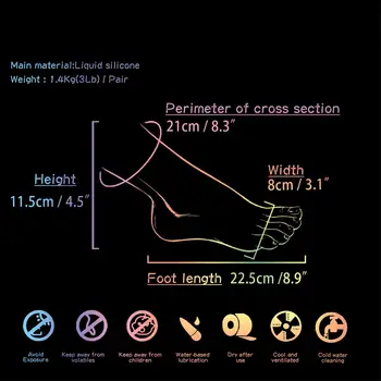 Silicone Modelo do Pé de Alta Qualidade do sexo Feminino Manicure Unhas Prática Manequim Fetiche por Pés Para a Fotografia Sapatos de Exibição TG3500 5