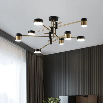 Simplicidade moderna LED Lustres lâmpada de Casa, Sala de estar, Quarto, sala de Jantar Iluminação de Luzes de Interior Nórdicos Decoração luminária 3