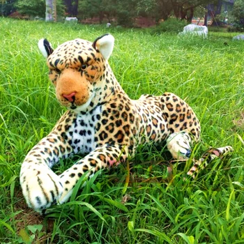 simulação leopard cerca de 75cm propenso leopardo pelúcia brinquedo de presente de aniversário,presente de Natal h556 0