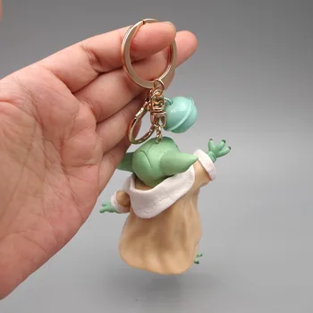 Star Wars Bebê Bonito Yoda Chaveiro Mandalorianas Yoda Bebê do PVC Figura de Ação de Brinquedos Brinquedos Presentes 7cm 3